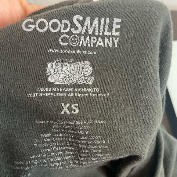 Good smile company grey black Naruto Shippuden short sleeve tshirt graphic t xs - Picture 4 of 5